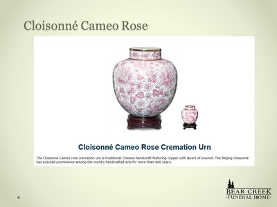 CLOISONNE CAMEO ROSE