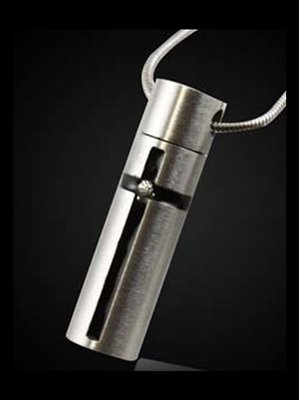CYLINDER, STAINLESS STEEL WITH SILVER FINISH 