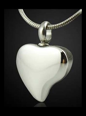 HEART, STAINLESS STEEL WITH SILVER FINISH